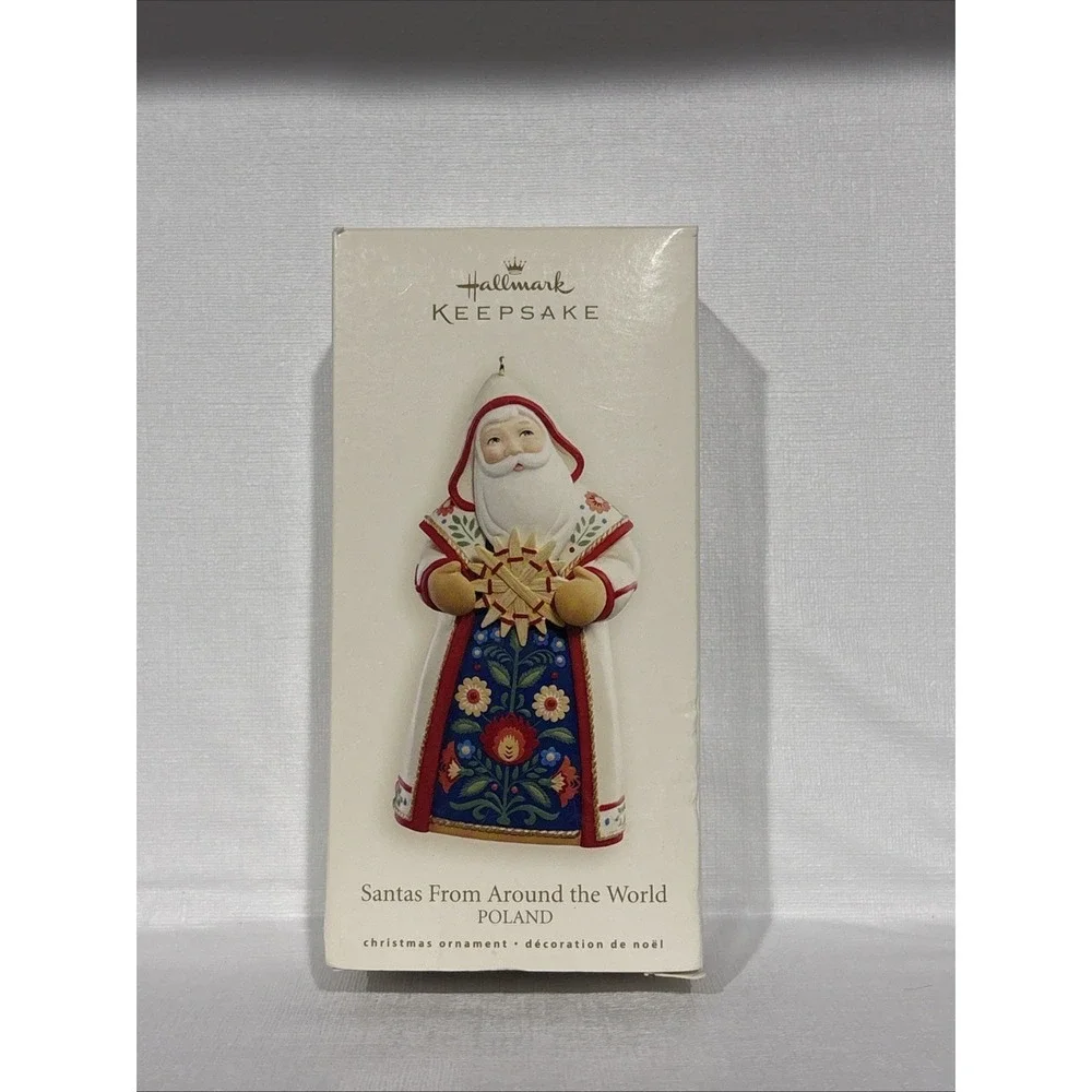 Santa From Around The World Poland 2007 Hallmark Keepsake Ornament - mint in box